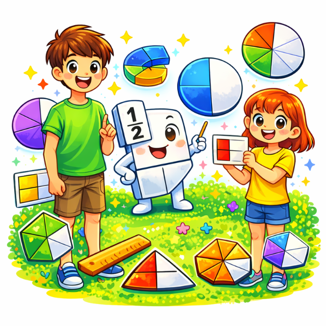 การอ่านค่าเศษส่วนจากรูปภาพ